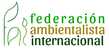 Logo FAI. Federación Ambientalista Internacional, por Joan Carles López
